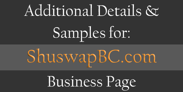 Additional Details of ShuswapBC.com